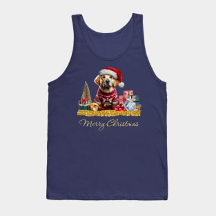 Merry Christmas Labrador Tank Top